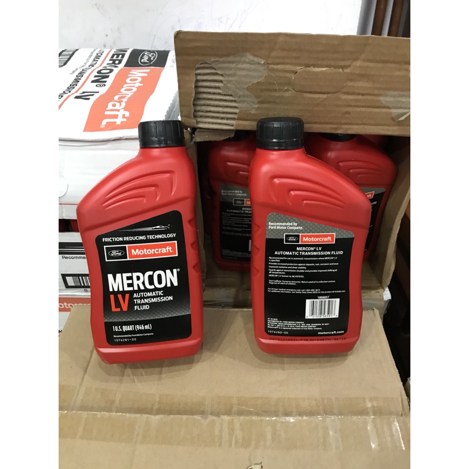 Dầu số tự động Ford Ranger, Mazda BT50, Ford Everest Dầu số tự động Motorcraft Mercon LV