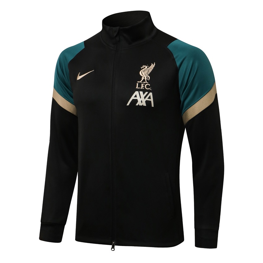 Áo Khoác Bóng Đá Dài Tay Có Khóa Kéo Size S-2XL 21-22 LFC Thời Trang Cho Nam