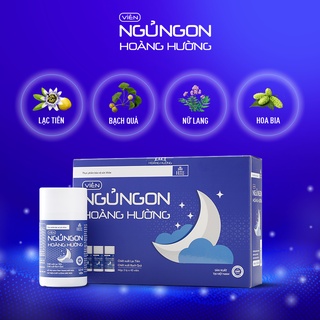 Ngủ ngon Hoàng Hường – cải thiện giấc ngủ, loại viên uống ngủ ngon giảm mất ngủ, hỗ trợ thần kinh, giúp ngủ sâu giấc