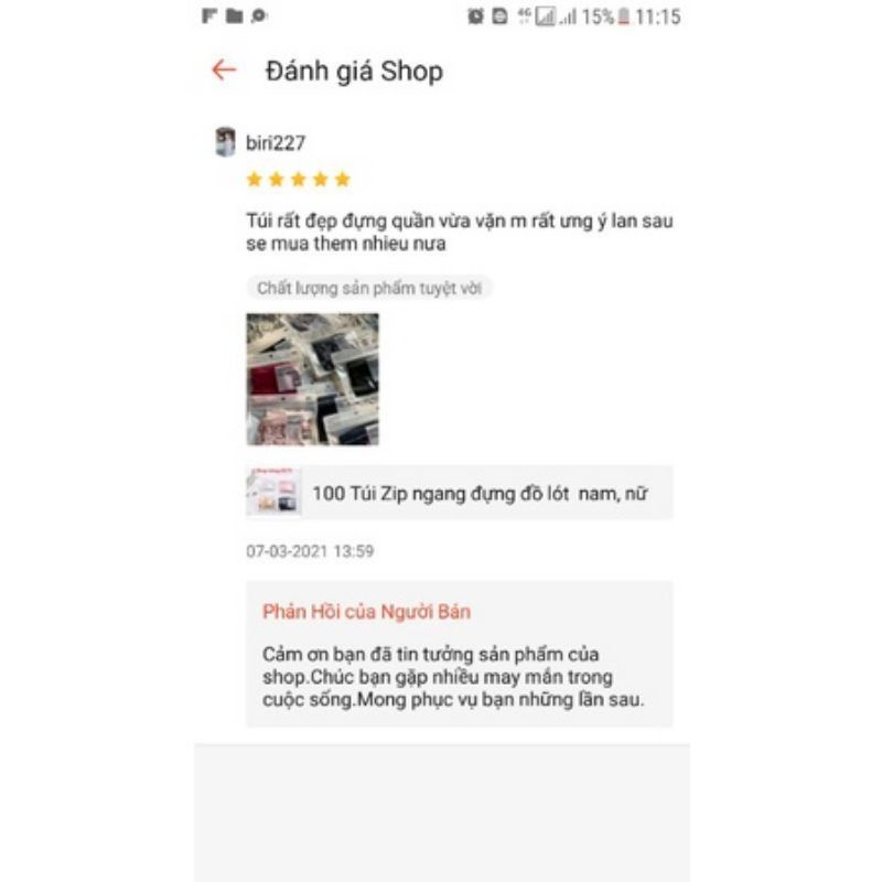 Sỉ 100 Túi Zip SHORTS COLLECTION đựng đồ lót nam, nữ