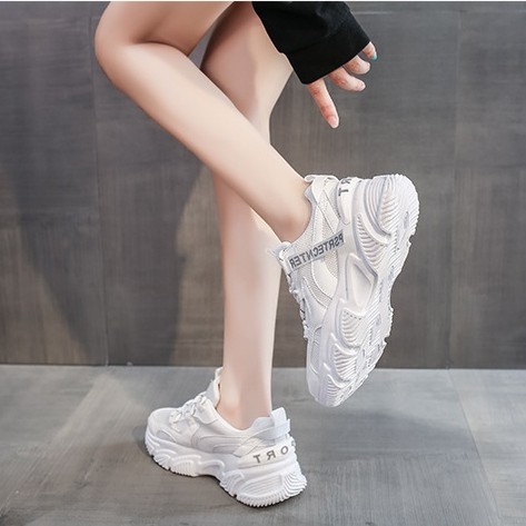 Giày thể thao nữ Stay Real đế độn 3 phân, Sneaker nữ ulzzang đế cao thời trang cá tính