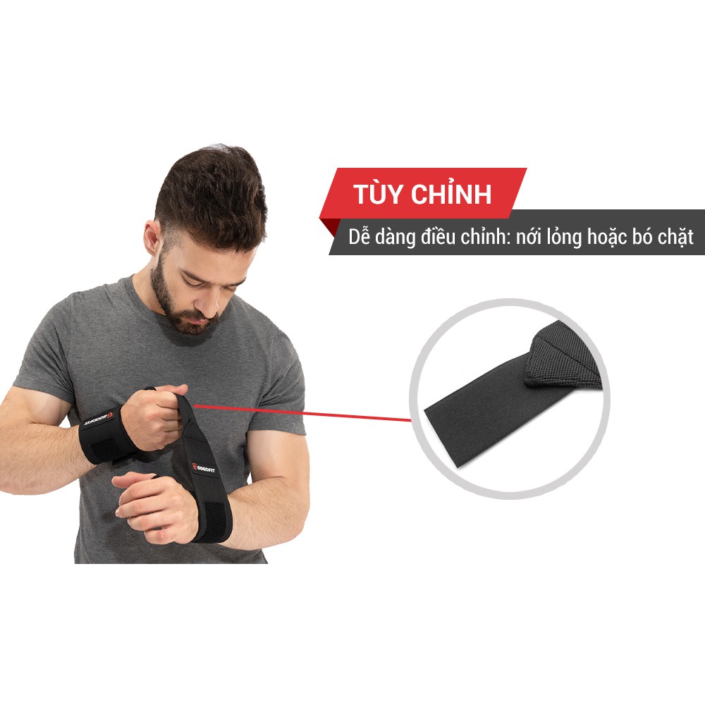 Băng Quấn Cổ Tay Tập Gym Cao Cấp GoodFit