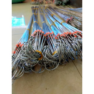 Set 10 Móc kẽm ly to dài  1,1m treo hoa lan - Hàng loại 1 - Chống han rỉ - Bền với thời gian