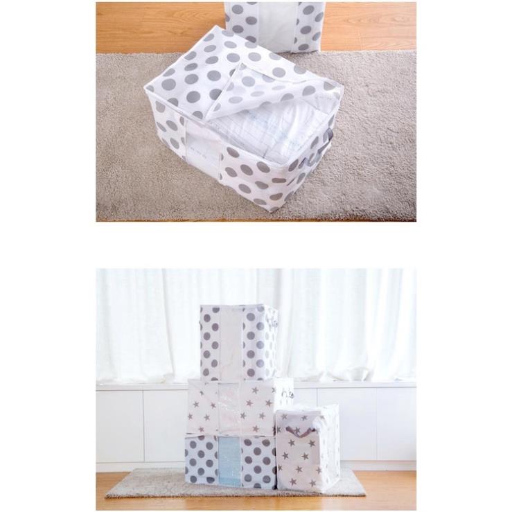 Túi Đựng Quần Áo, Chăn Màn Size Lớn Loại 1, Túi Đựng Đồ Dáng Ngang, Có Quai Xách Và Khóa Kéo Tiện Dụng Gia Đình