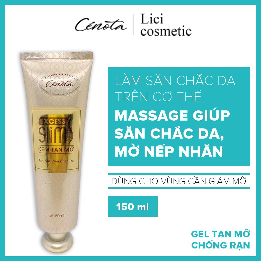 Gel tan mỡ Cénota Excess Slim, gel tan mỡ chống rạn da