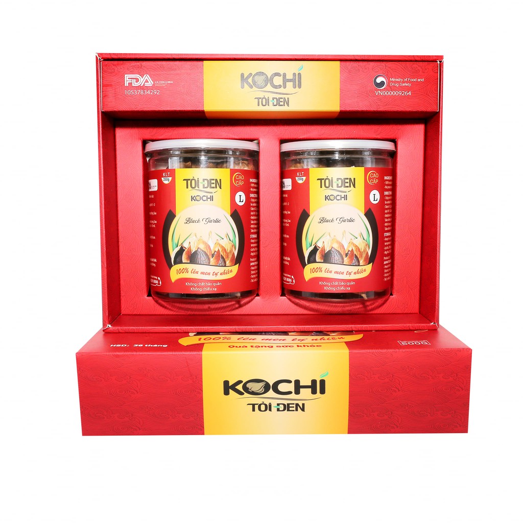 [ CHÍNH HÃNG ] Hộp Quà Tỏi Đen Kochi Cao Cấp Trọng Lượng 500G