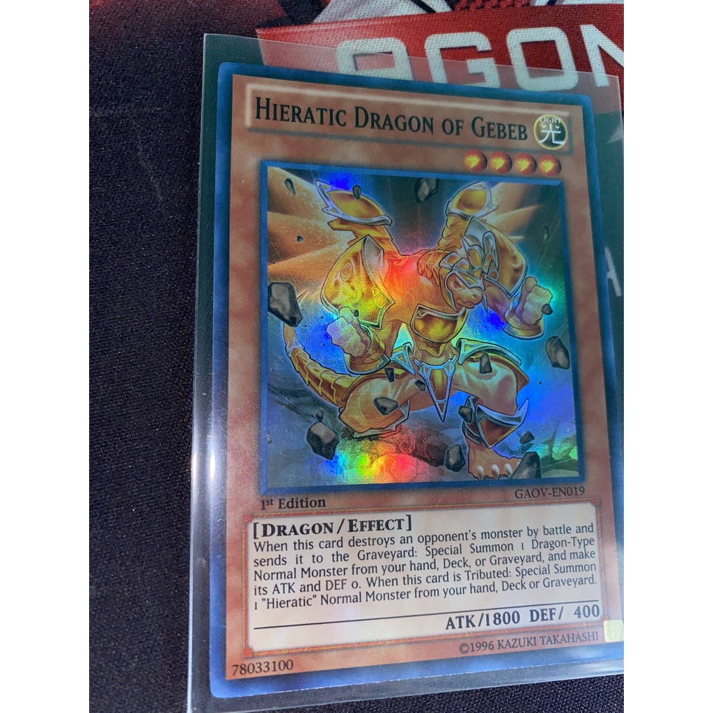 Hieratic Dragon of Gebeb – GAOV-EN019 – Super Rare 1st Edition