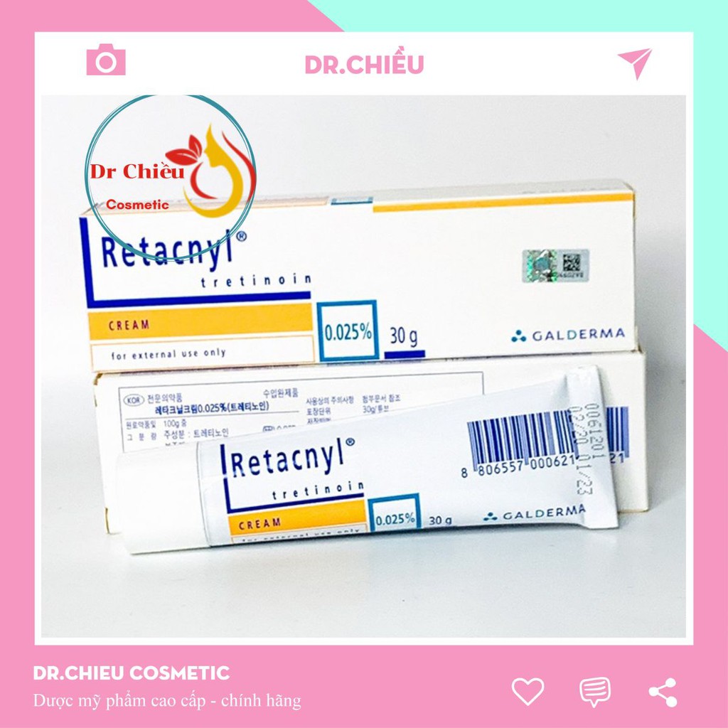 Retacnyl ⚜️ CHÍNH HÃNG ⚜️ Kem ngừa mụn, chống lão hóa Retacnyl Tretinoin Cream 30g