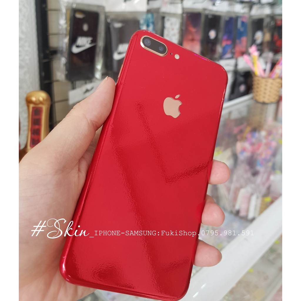 [IPHONE]Tấm Dán Skin mặt sau CHROME BÓNG FULL VIỀN Cho 5 6 7 8 6plus 7plus 8plus X XS XR XSMAX 11 PRO MAX