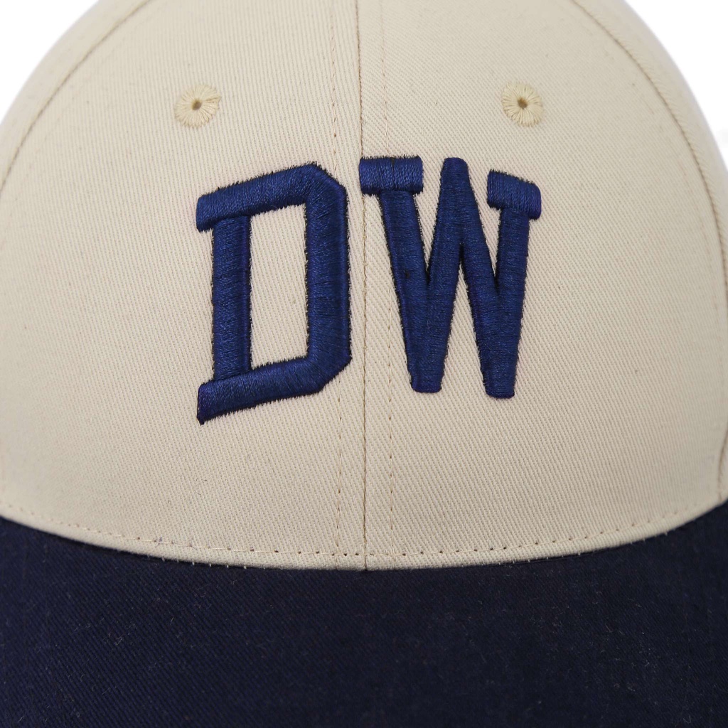 MŨ LƯỠI TRAI CHỮ THÊU DUSTY CAP - PHỐI MÀU BEIGE/ NAVY