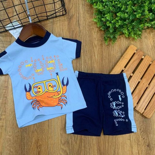 Combo 6 bo cotton danh cho be trai
