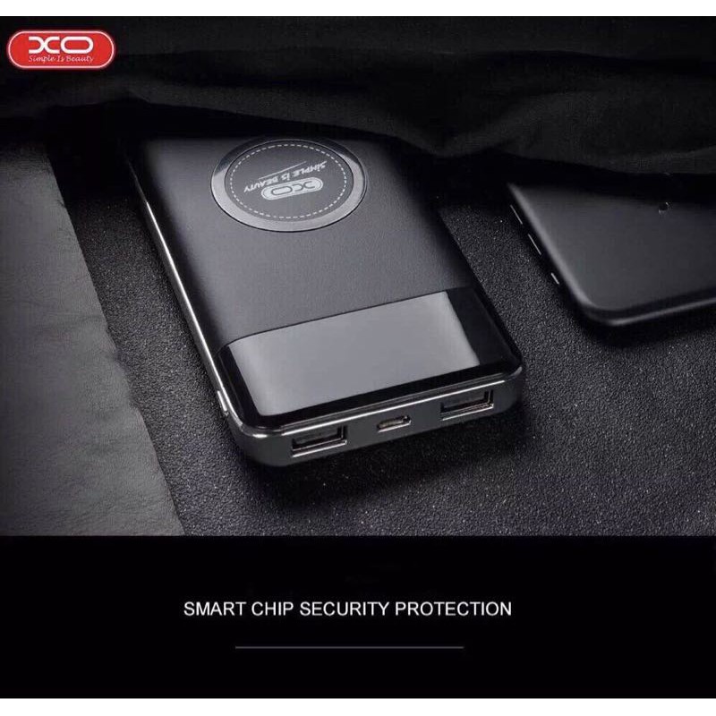 Pin sạc dự phòng XO 10.000mAh kiêm sạc không dây chuẩn QI Chính hãng - Huco Việt Nam