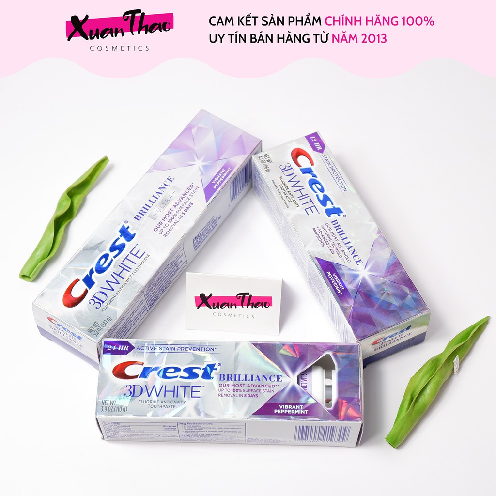 Kem Đánh Răng Crest 3D White Brilliance Toothpaste Mỹ