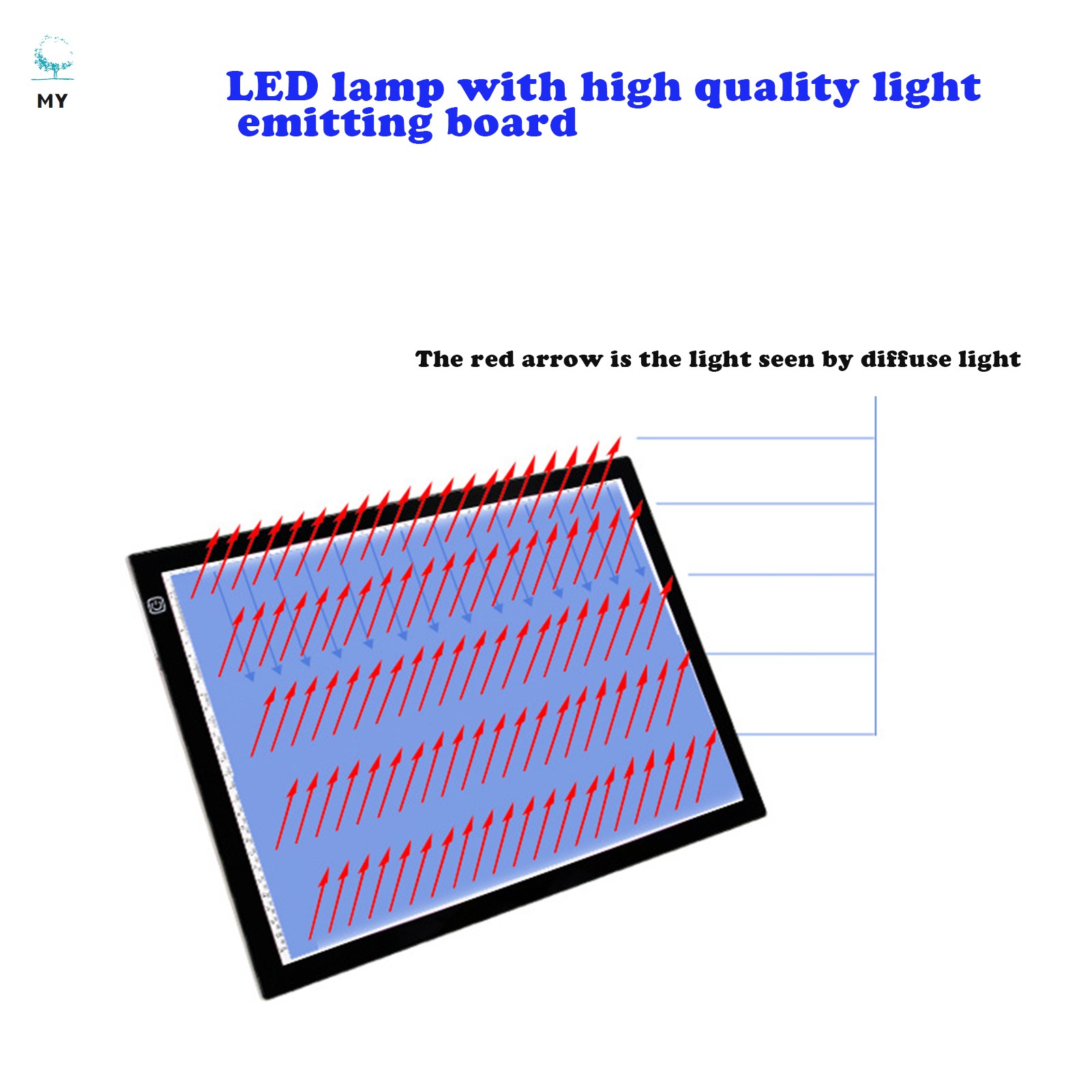 Bảng Vẽ Đèn Led Có Dây Sạc Usb