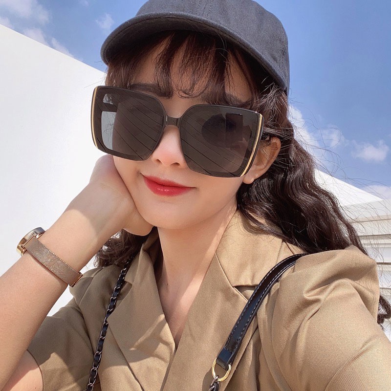 Sunglasses Women Shades Cermin Mata Hitam Spek Mata Eyeglasses Square Oversized Sun Glasses