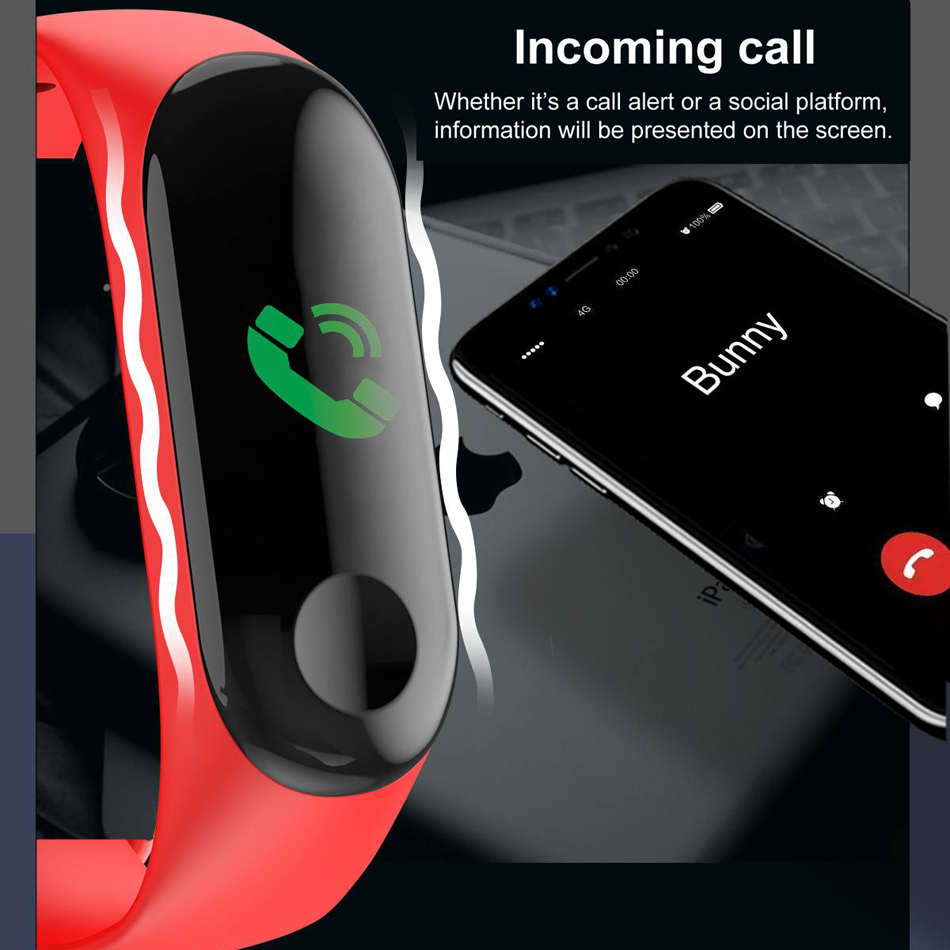 Đồng Hồ Thông Minh Đa Năng Theo Dõi Tình Trạng Sức Khỏe M3 M4 Mi Band 5 Mi Band 3