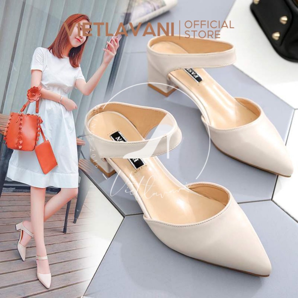 Giày cao gót 5P Hở Gót Thời Trang mã LCC23