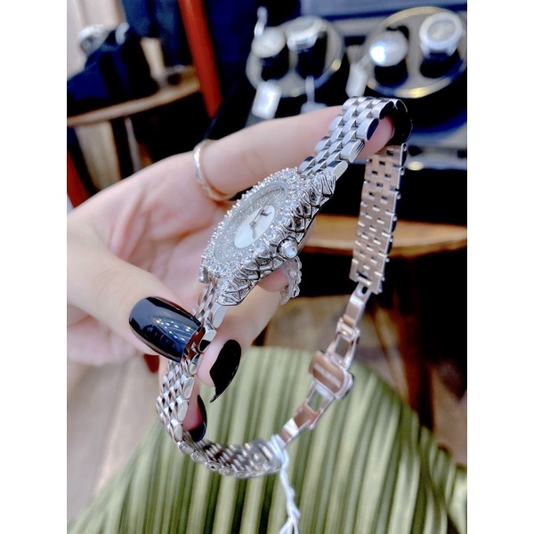 Fullbox bảo hành 12 tháng,Đồng hồ nữ cao cấp Chopard đính đá cực đẹp LUTOS WATCH