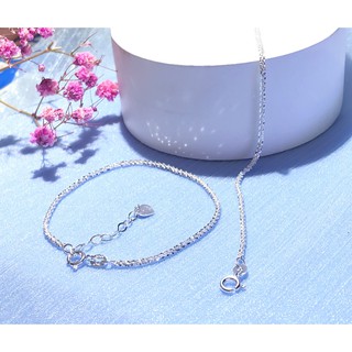 [Mã SKAMA8 giảm 8% đơn từ 300k] Bộ lắc tay lắc chân bạc Sequin - HLT31