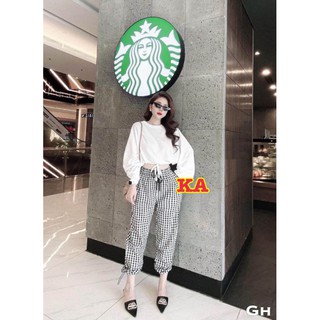 sét áo crt + quần kẻ