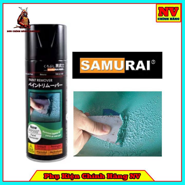 Chai Xịt Tẩy Sơn, Tẩy Decal, Tẩy Keo Chính Hãng Samurai PR500*