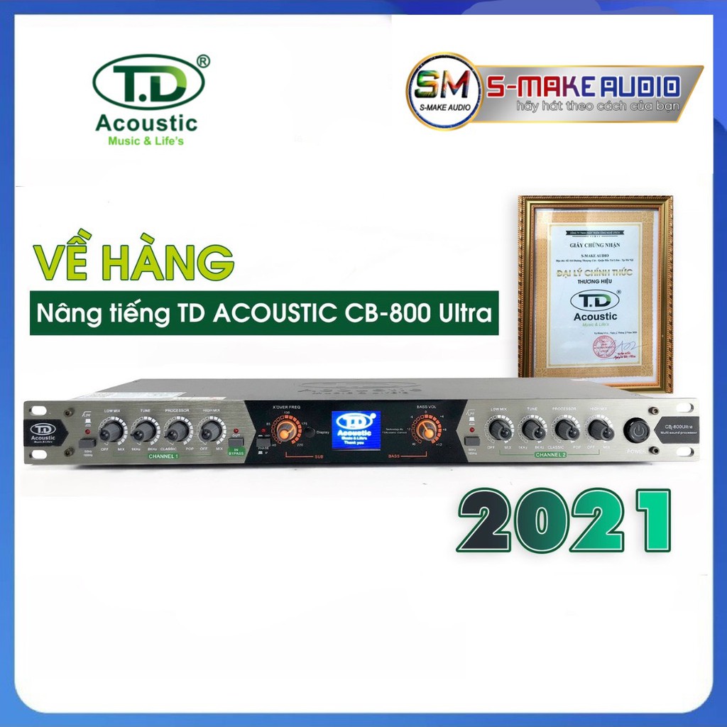 Nâng tiếng karaoke td acoustic cb800ultra - tăng bass treb khuếch đại bộ dàn karaoke - smake audio