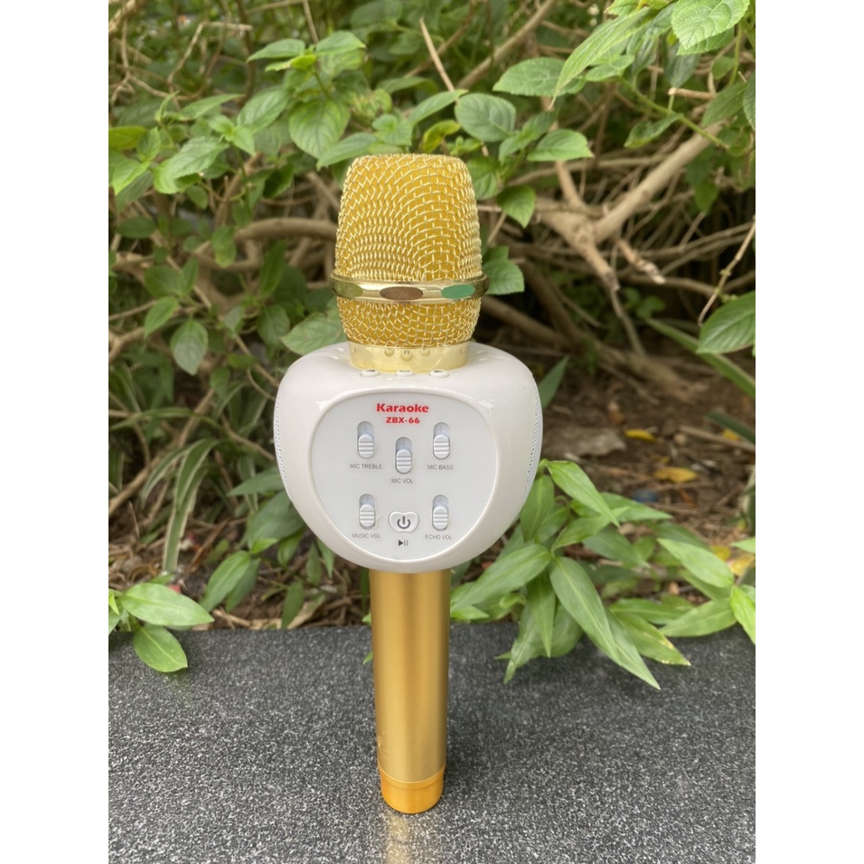 ZBX66 Míc hát micro karaoke Loa kèm micro 3 trong 1 kết nối Bluetooth - Mic kèm loa