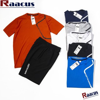 Bộ quần áo thể thao nam, combo bộ thể thao thao nam, bộ đồ thun lạnh ép vân thun lạnh co dãn 4 chiều Raacus
