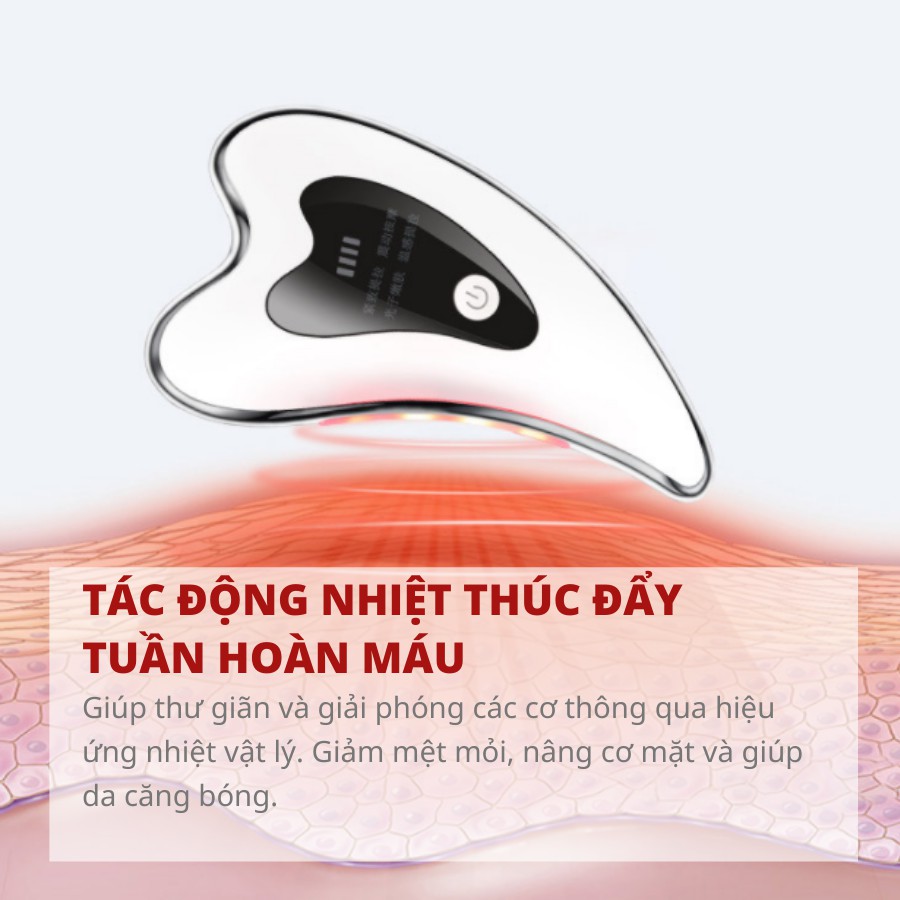 Máy massage mặt Beauty Massager [Kết hợp rung điện từ & Ion hồng ngoại nhiệt]