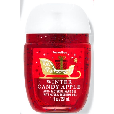 Gel rửa tay khô diệt khuẩn Bath & Body Works Hand Sanitizer PocketBac Winter Candy Apple 29ml