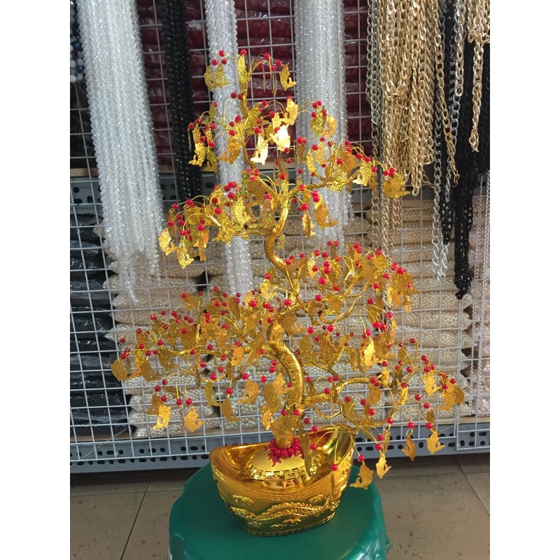 100G Hình Cá Chép 15x25mm Kim Sa Làm Cây Tài Lộc
