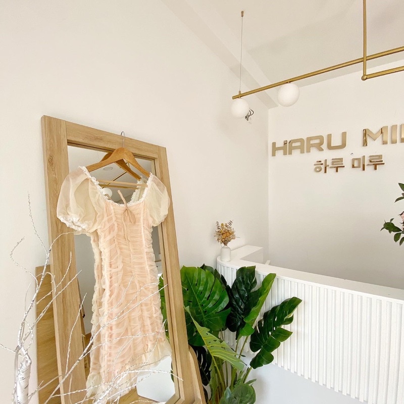 Đầm voan be Nancy