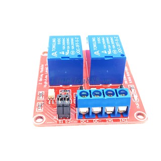 Module Relay 2 Kênh 24V-220V 10A Cách Ly Quang