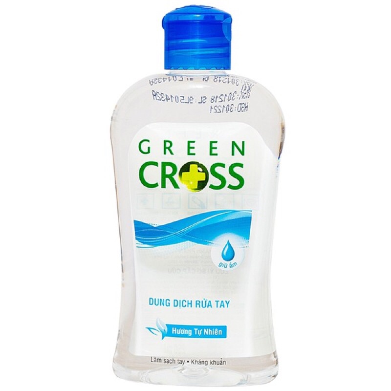 Nước Rửa Tay Green Cross Hương Tự Nhiên 250ml - NSX 27/10/2021