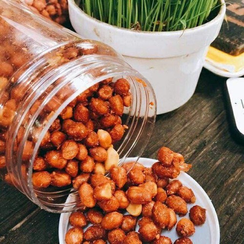 Hộp 500gr Đậu phộng - Lạc tỏi ớt cay giòn thơm ngon