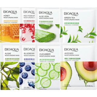 Bán Sỉ 10 Mặt nạ giấy trái cây dưỡng trắng cấp ẩm giảm mụn mask nội đia cao cấp BIOAQUA thiên nhiên