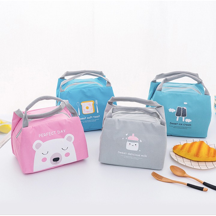 Túi giữ nhiệt đựng đồ ăn cao cấp Hàn Quốc cho bé đi học | Túi đựng đồ ăn giữ nhiệt cho dân văn phòng F627SPAZ