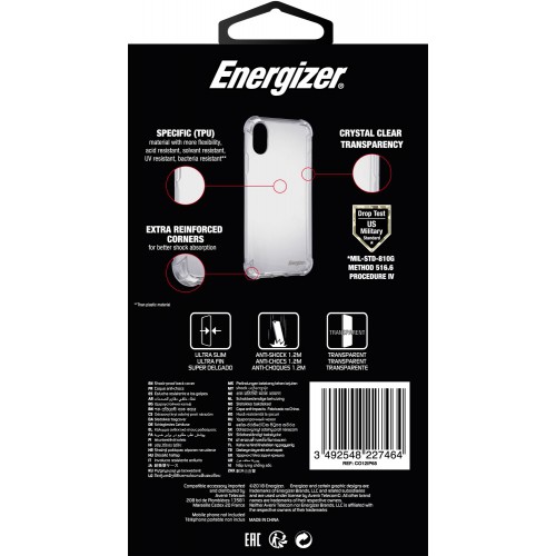 Ốp lưng chống sốc 1.2m Energizer CO12IP65 cho iPhone Xs Max [Chính hãng phân phối, nguyên seal]
