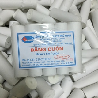 1000Băng cuộn Y tế 10cmX5m cotton 100%