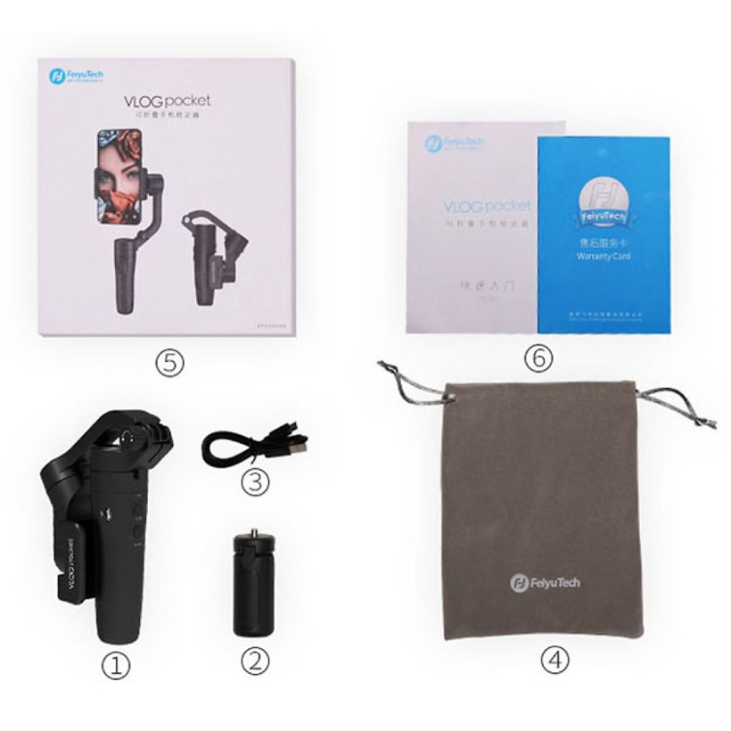 Gimbal VLOG POCKET | Tay cầm chống rung cho điện thoại, gấp gọn nhỏ nhất hiện nay - BẢO HÀNH 12 THÁNG | BigBuy360 - bigbuy360.vn