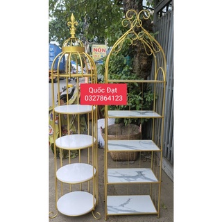 kệ lồng chim tròn trang trí