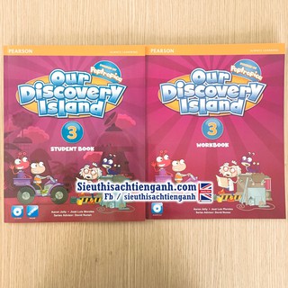 Đồ chơi - our discovery island 3- 2q- sb+wb- mỹ