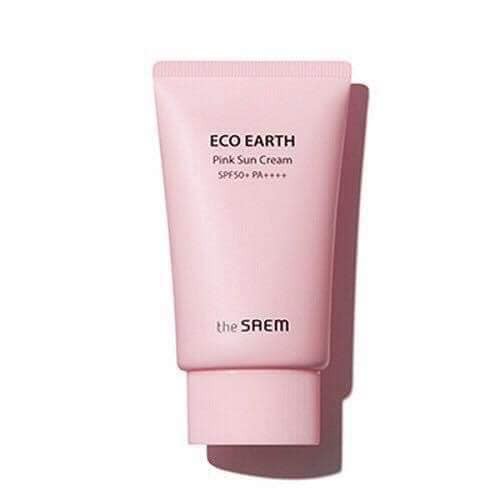 Kem Chống Nắng 🌸 FREESHIP 🌸 Chống Nắng The Saem Eco Earth Power Pink (SPF 50+/PA)++++ 50g