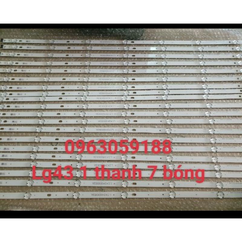 Thanh Led Tivi LG 43 inch Loại 7 Bóng - Giá 1 Máy 3 Thanh Dài 7 Bóng ( LH 600T)