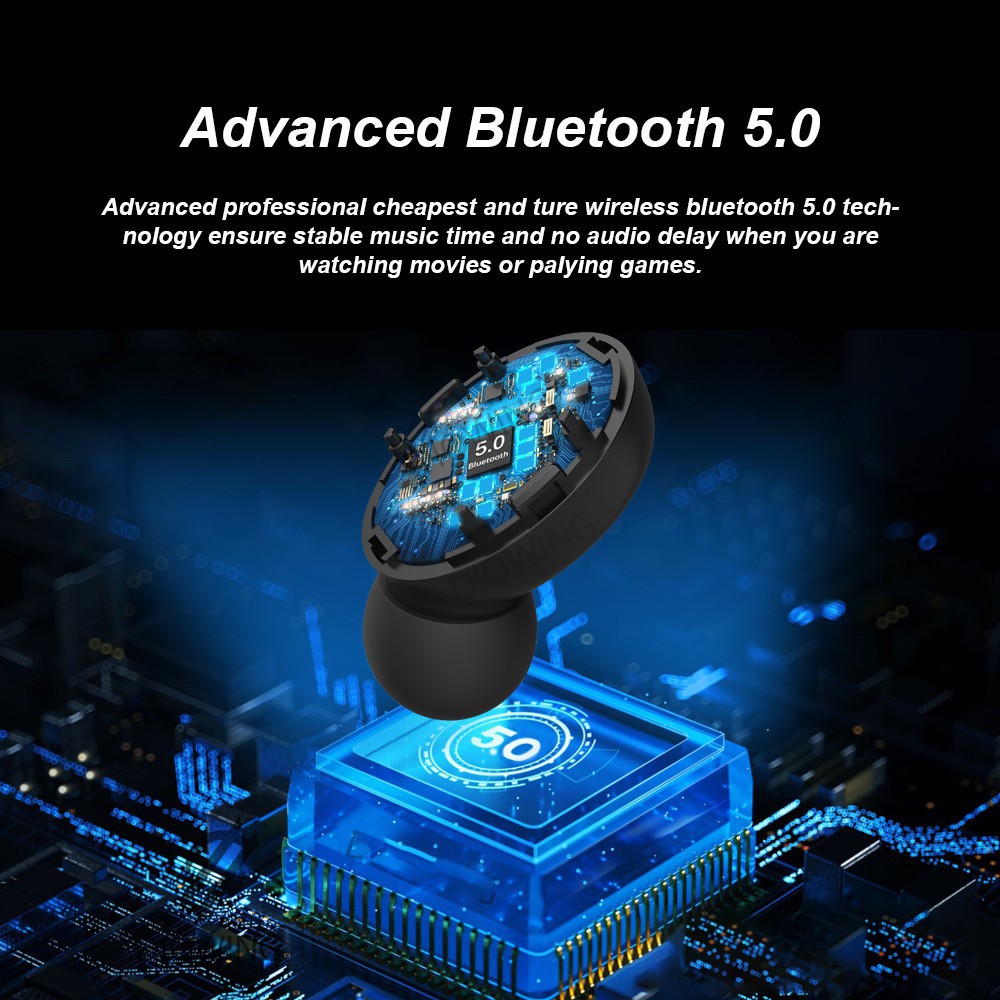 (Bản Quốc tế) Tai nghe Bluetooth TWS 5.0 kiêm pin dự phòng 2000 mAh không dây cảm ứng B281 Kim Nha shop