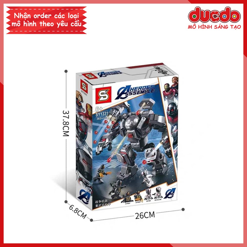 Lepin 07120 Sy 1331 War Machine Buster Tuyệt đẹp End Game