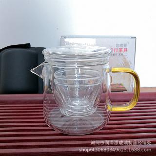 Bộ bình + ly uống trà bằng thuỷ tinh mang theo khi đi du lịch