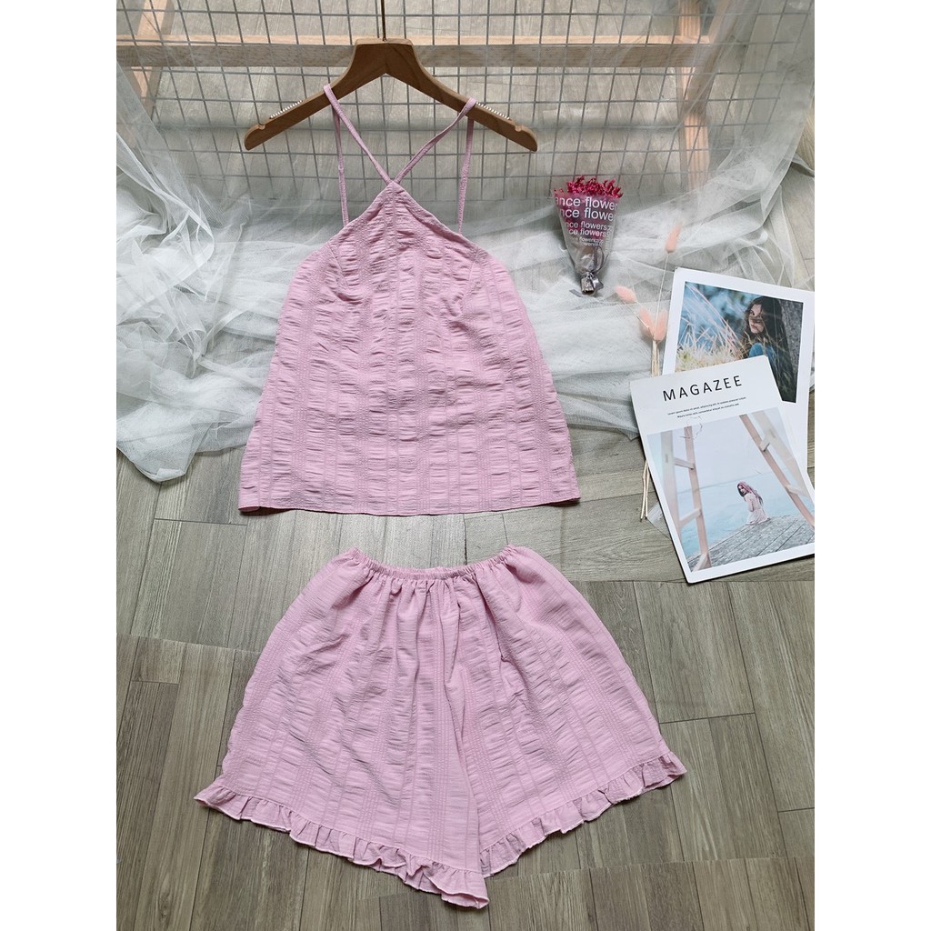 Set bộ Yếm màu ngọt ngào- Chất vải xốp mềm QC - MYMOTA_xưởng chuyên sỉ M17 | BigBuy360 - bigbuy360.vn