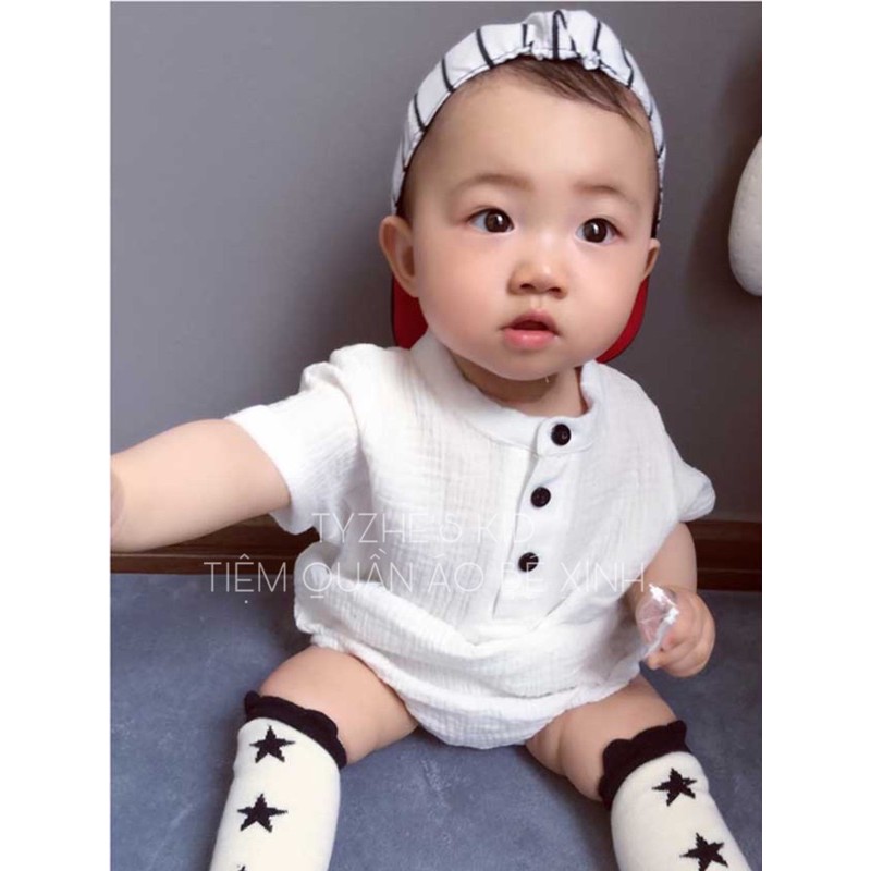 Bodysuit chất xô muslin cho bé