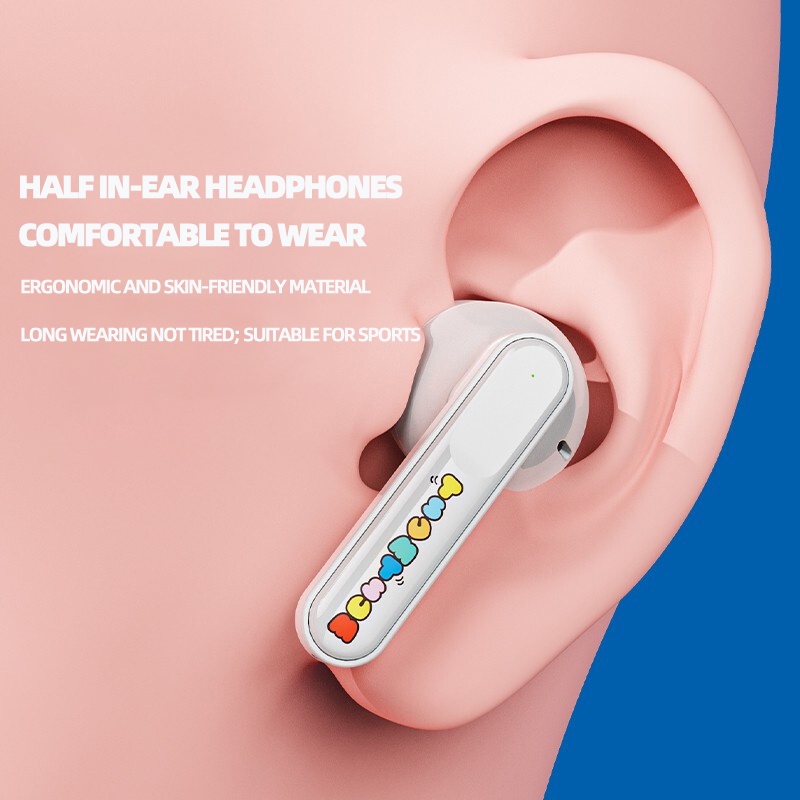 Tai nghe không dây bluetooth Lenovo Disney Q5 âm thanh stereo đôi chống thấm nước loại bỏ tiếng ồn có thể dùng một tai